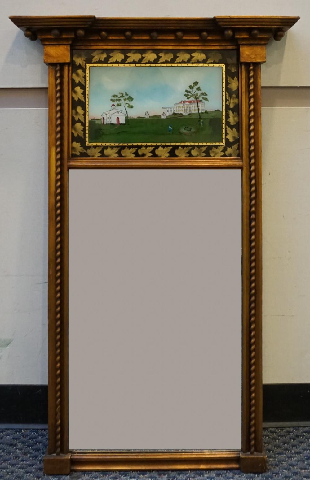 GEORGIAN STYLE REVERSE PAINTED