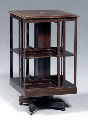 Georgian style rotating book stand,