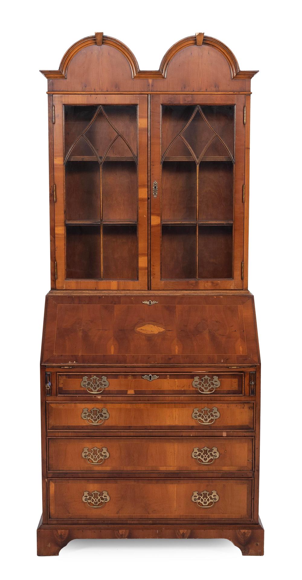 GEORGIAN-STYLE SECRETARY BOOKCASE
