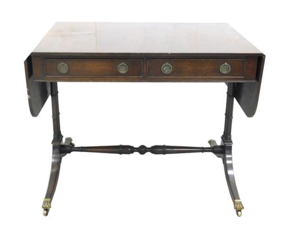 GEORGIAN STYLE SOFA TABLE, ENGLISH,