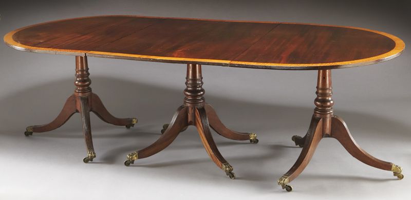 Georgian style three pedestal