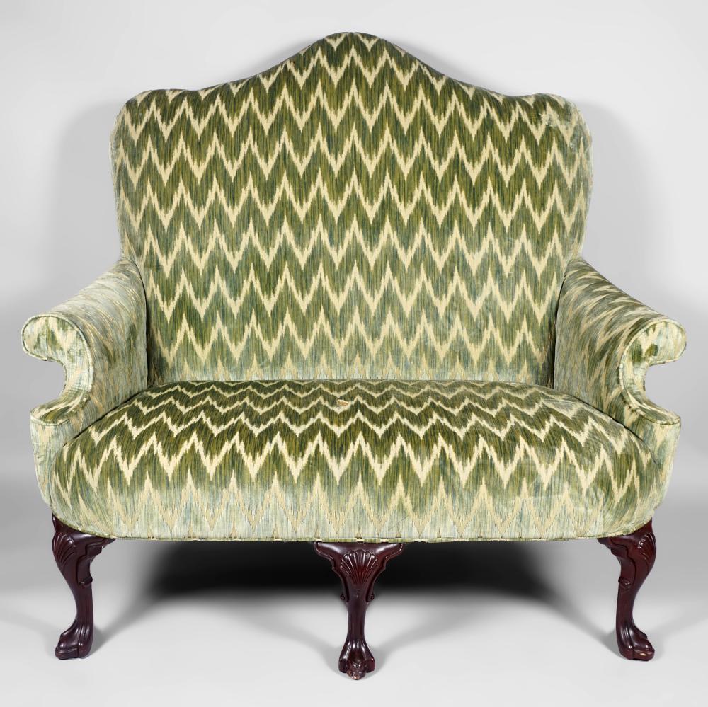 GEORGIAN STYLE UPHOLSTERED CUT