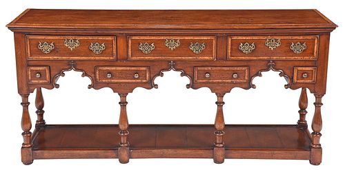 GEORGIAN STYLE WALNUT AND OAK WELSH