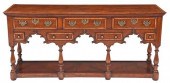 GEORGIAN STYLE WALNUT AND OAK