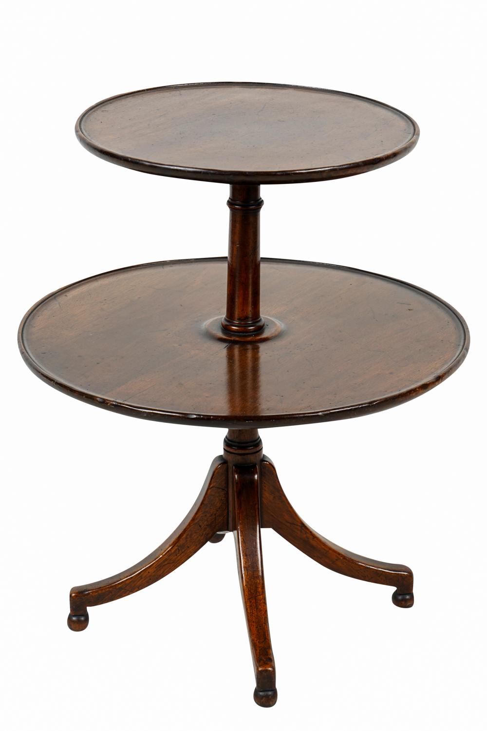 GEORGIAN STYLE WALNUT TIERED