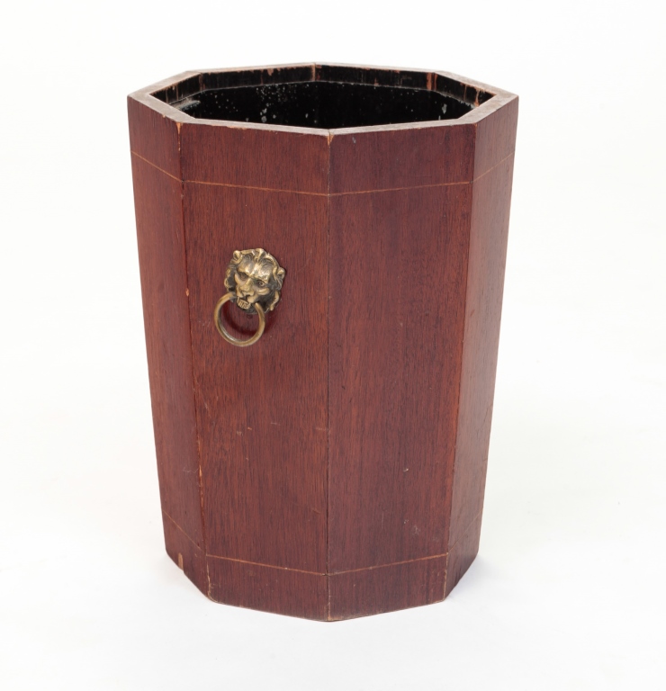 GEORGIAN STYLE WASTEBASKET. Mid