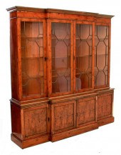 Georgian style yew breakfront