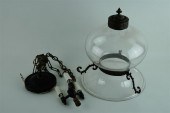 GEORGIAN THREE-LIGHT HANGING H