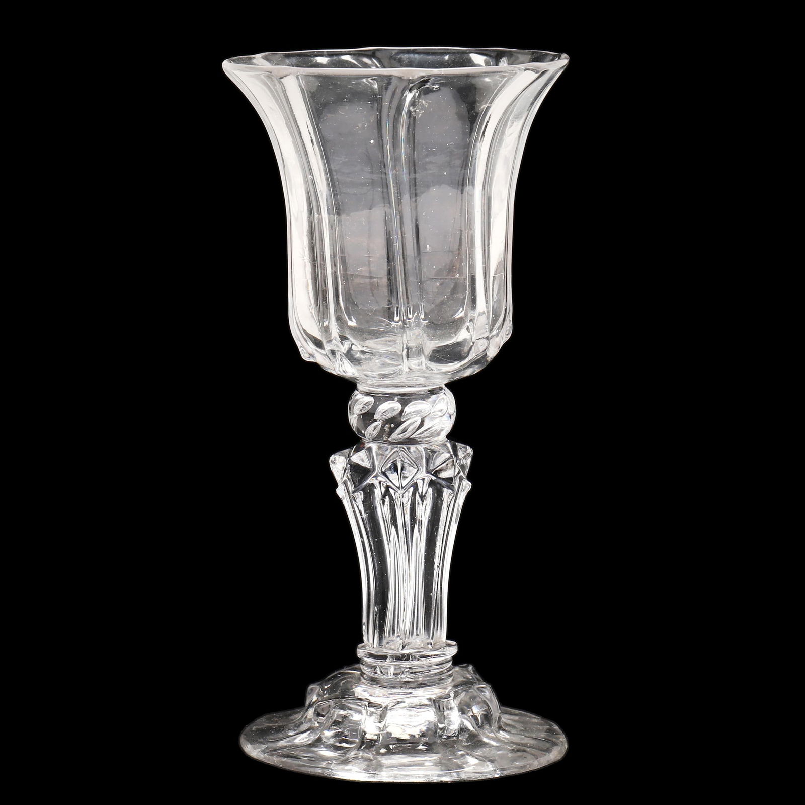 GEORGIAN TOOLED GLASS WINE