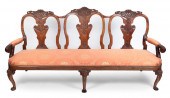 GEORGIAN TRIPLE-BACK BENCH 18T