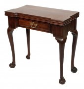 GEORGIAN TRIPLE-TOP CARD TABLE