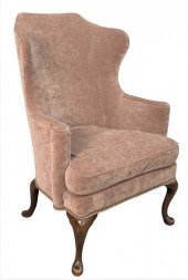 GEORGIAN UPHOLSTERED WING CHAI