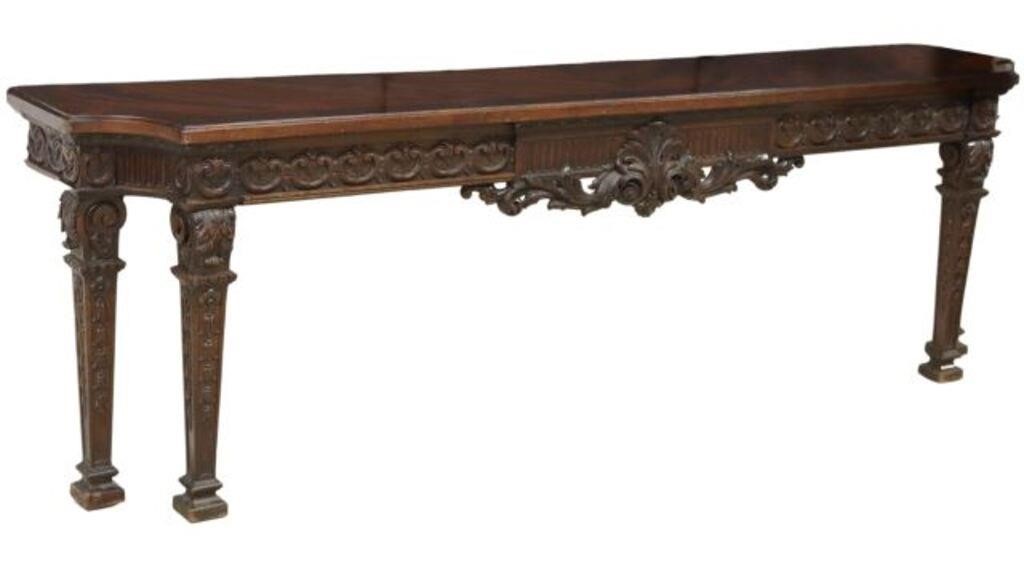 GEORGIAN WELL-CARVED MAHOGANY