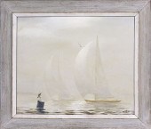 GERALD TABER OIL ON CANVAS "GH