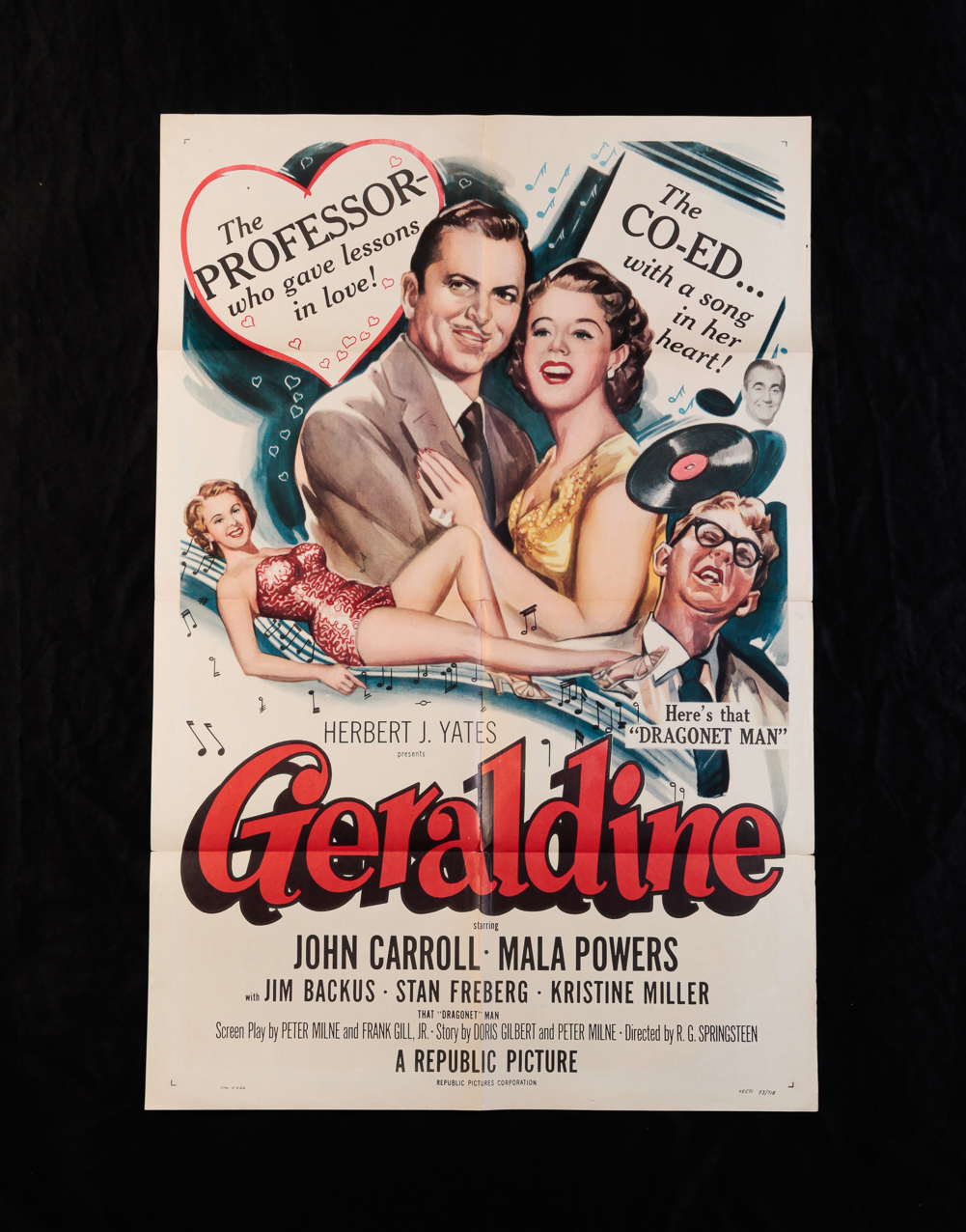 GERALDINE (REPUBLIC, 1953).