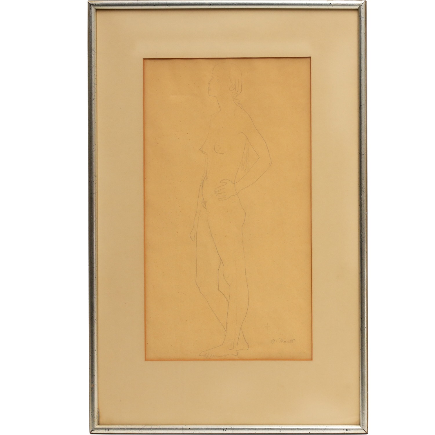 GERHARD MARCKS, NUDE DRAWING