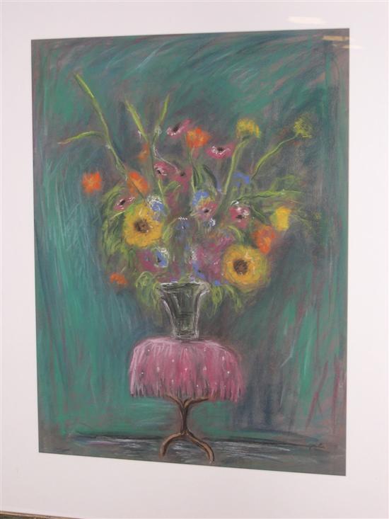 Geri Pine  pastel floral still life