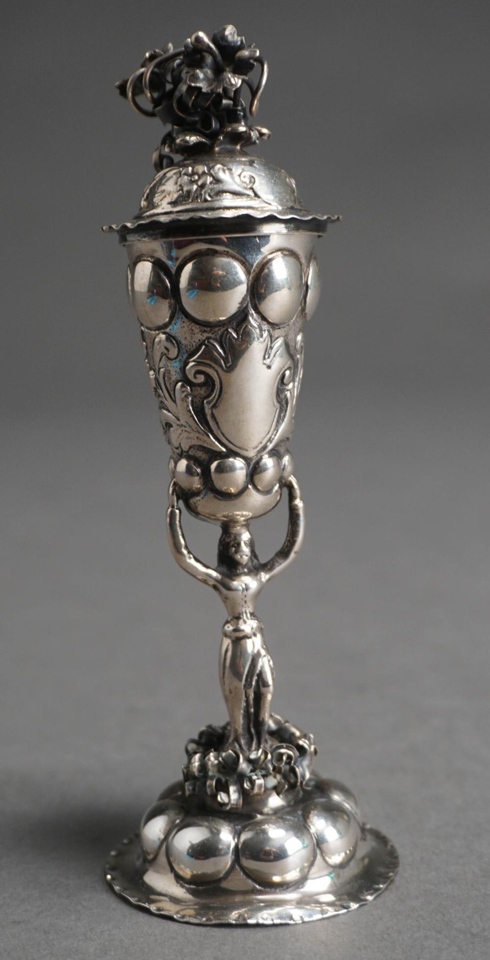 GERMAN 13-LOTH SILVER LIDDED