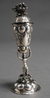 GERMAN 13-LOTH SILVER LIDDED W