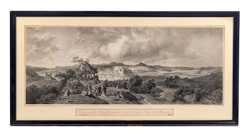 GERMAN 1800S PANORAMA OF THE