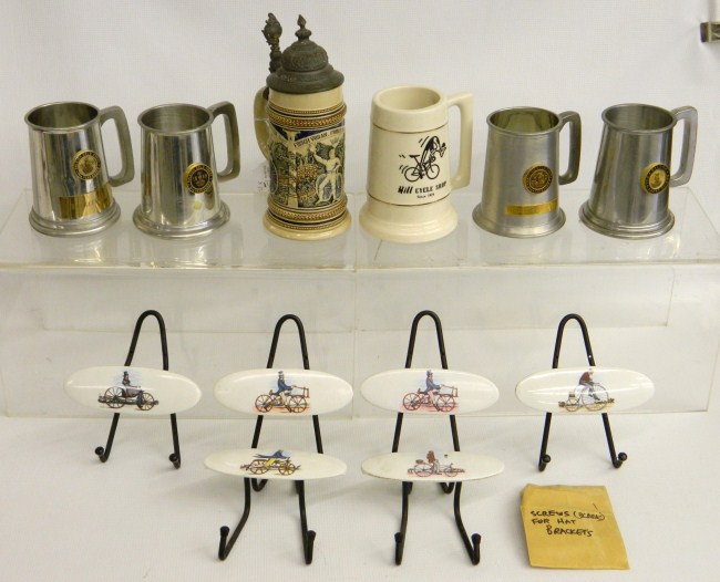 German .5 liter stein with pewter