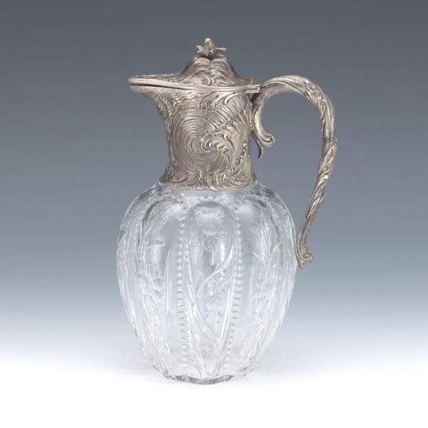 GERMAN 800 SILVER AND GLASS