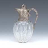 GERMAN 800 SILVER AND GLASS CL