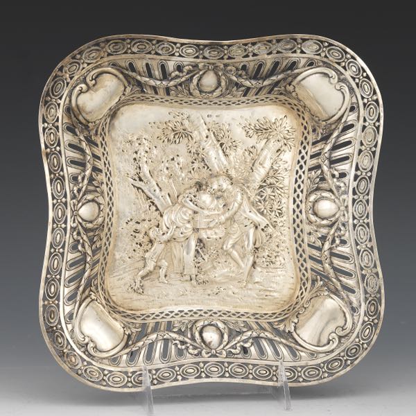 GERMAN 800 SILVER BASKET 9?" x