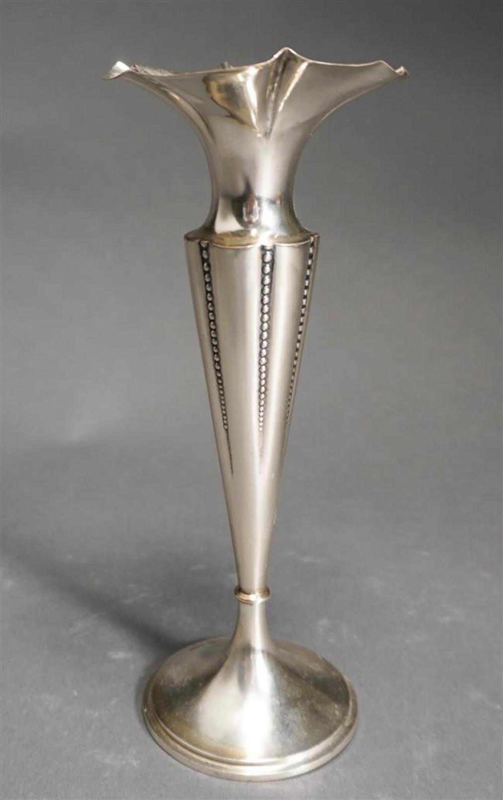 GERMAN 800-SILVER BUD VASE,