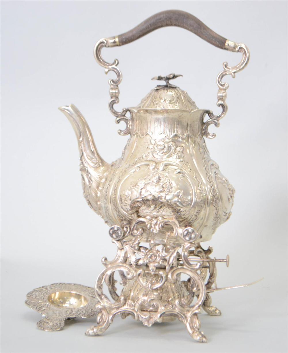 GERMAN 800 SILVER COFFEE POT ON