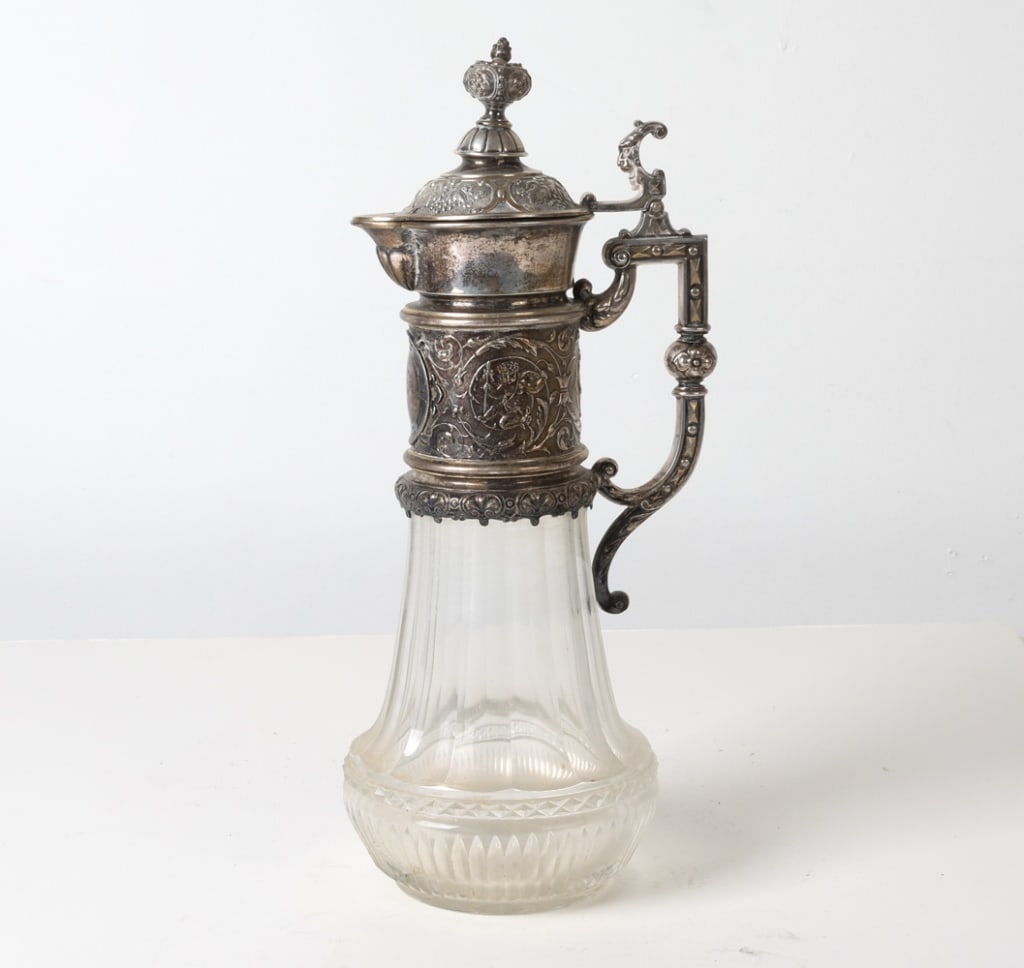 GERMAN 800 SILVER & CRYSTAL
