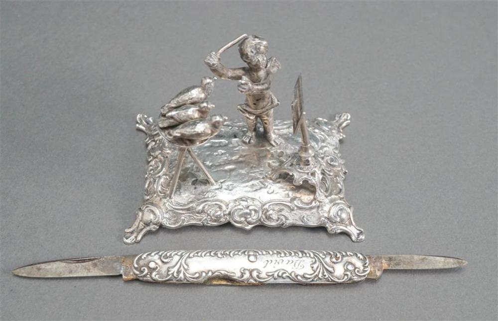 GERMAN 800-SILVER FIGURAL GROUP