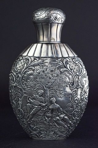 GERMAN 800 SILVER FLASK800 silver
