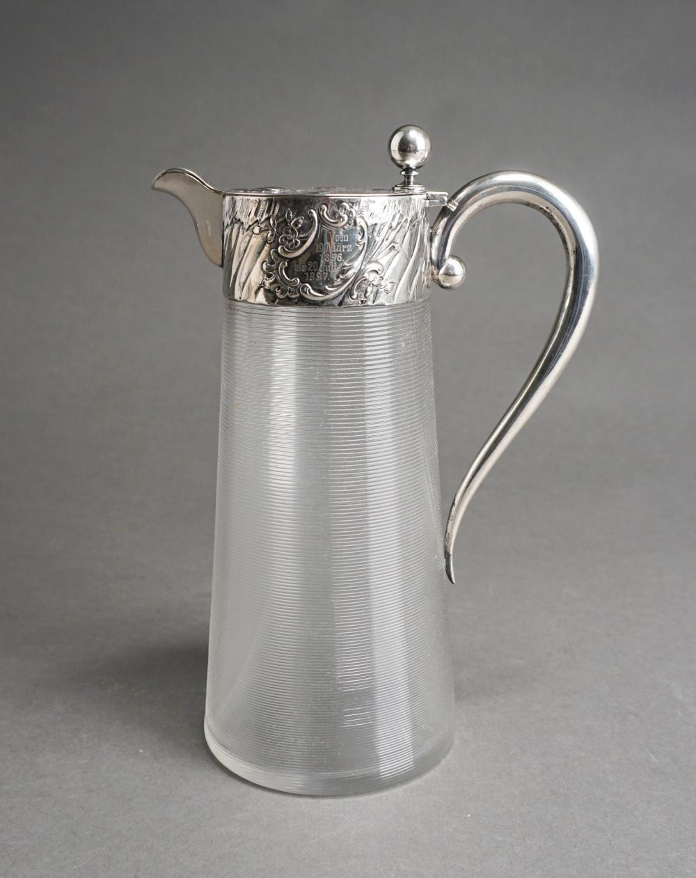 GERMAN 800-SILVER MOUNTED CRYSTAL