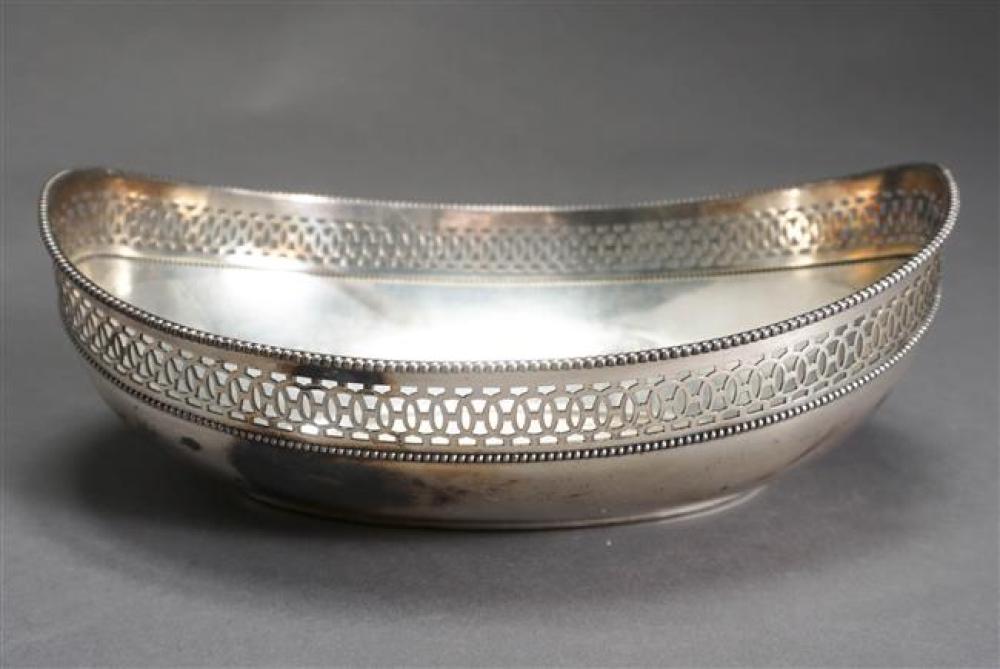 GERMAN 800-SILVER OVAL BOWL, H: