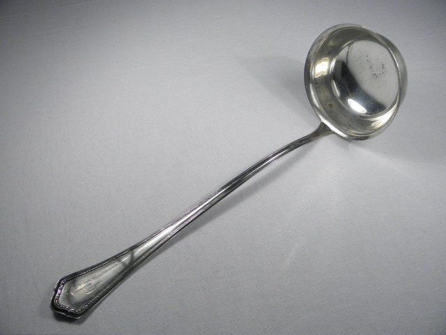 German .800 silver punch ladle.