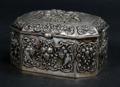 GERMAN 800 SILVER REPOUSSE BOX
