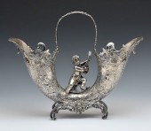 GERMAN 800 SILVER REPOUSSE DOU