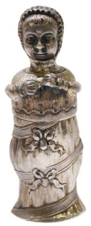 GERMAN .812 SILVER FIGURAL ETUI