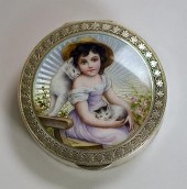 GERMAN .935 SILVER AND ENAMEL