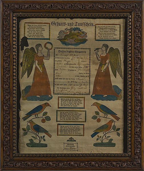 German-American Hand-painted