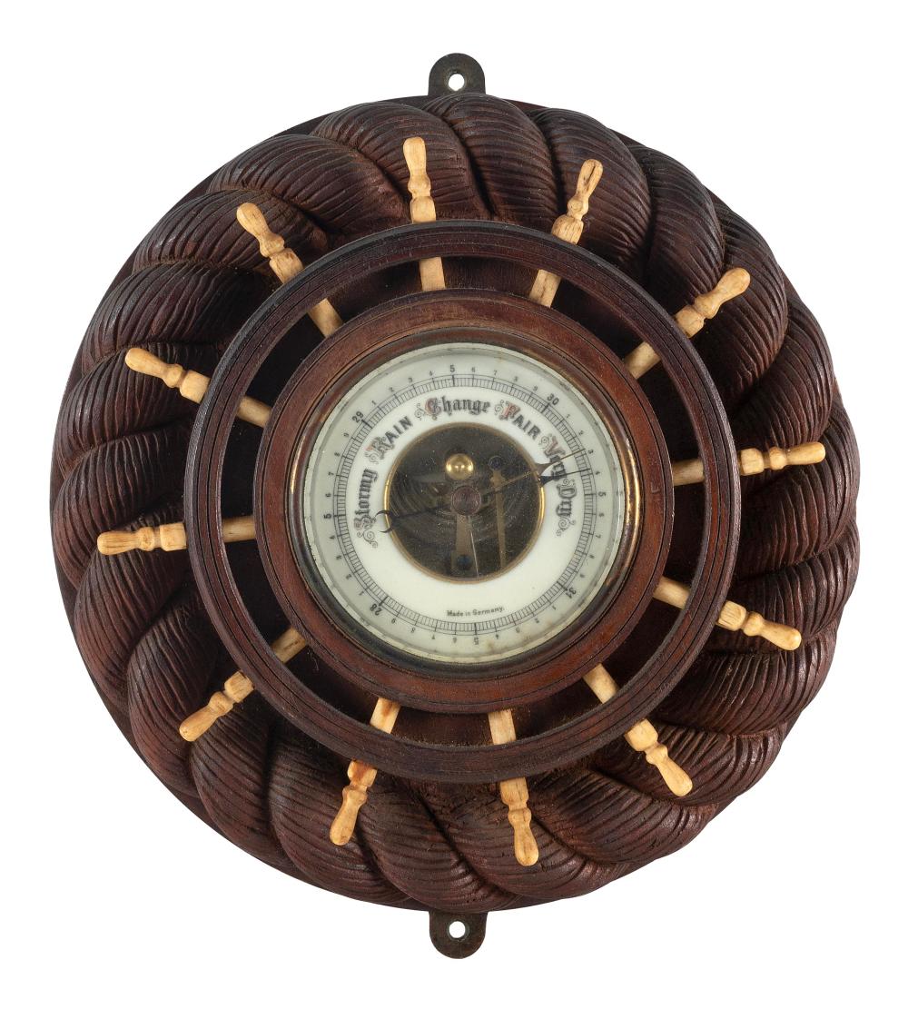 GERMAN ANEROID WALL BAROMETER