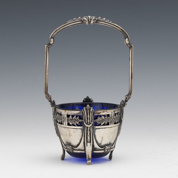 GERMAN ANTIQUE SILVER AND COBALT