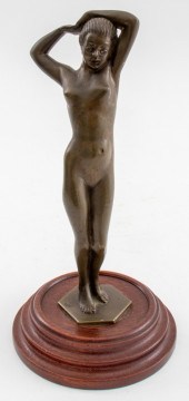 GERMAN ART DECO BRONZE SCULPTU
