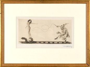 German Art Deco etching by Max