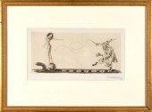 German Art Deco etching by Max
