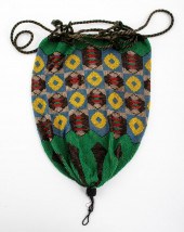 GERMAN ART DECO GLASS BEADED R