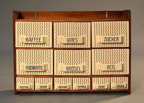 GERMAN ART-DECO KITCHEN WOOD AND