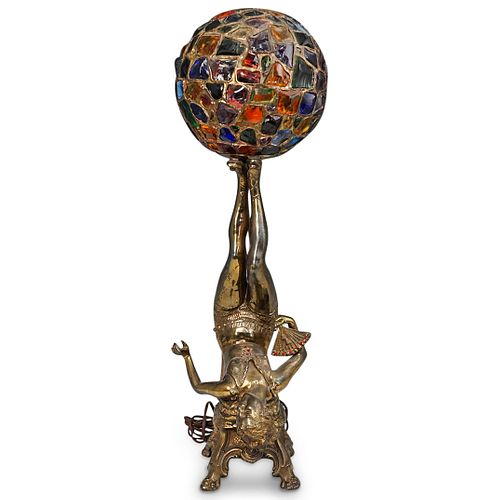 GERMAN ART DECO "LADY WITH GLOBE"