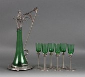 German Art Nouveau pewter-moun